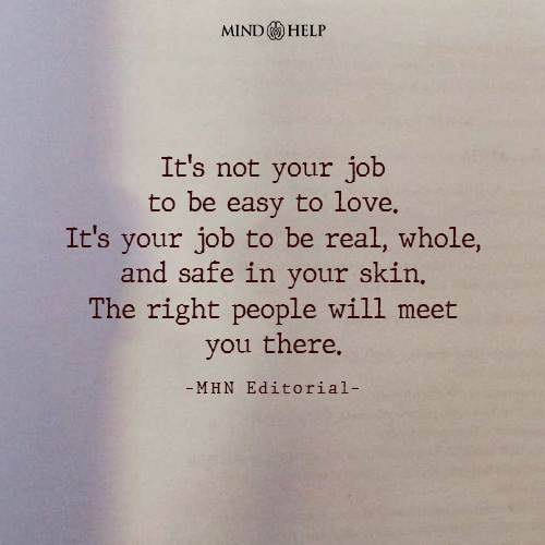 Quote about self-worth and authentic love