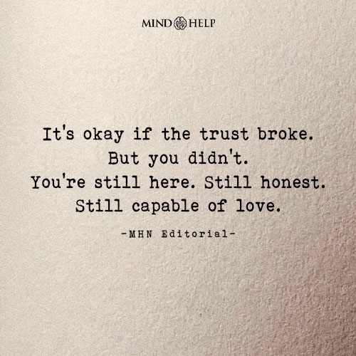 Quote about surviving broken trust