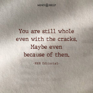 Quote about embracing flaws and healing