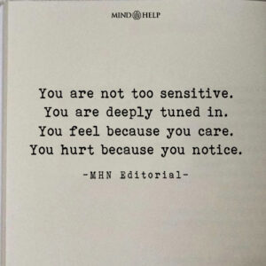 Quote about sensitivity and emotional depth