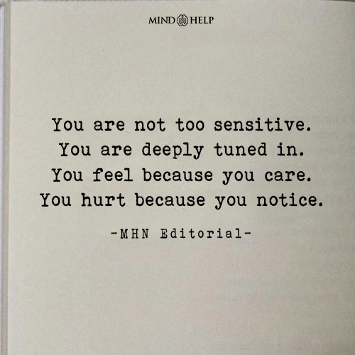 Quote about sensitivity and emotional depth