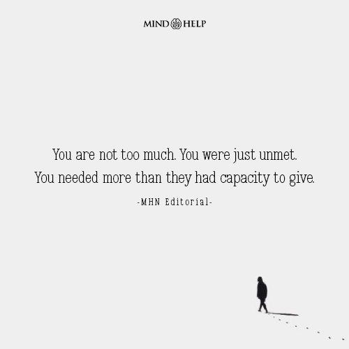 Quote about anxious attachment and unmet needs