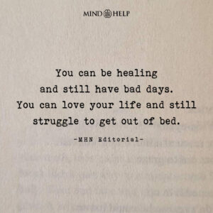 Quote about bad days during recovery