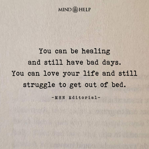 Quote about bad days during recovery