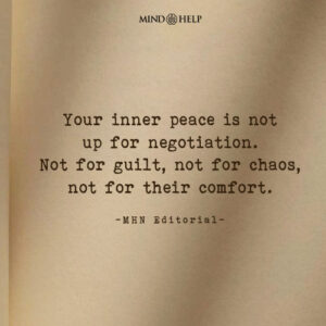 Quote about preserving inner peace and boundaries