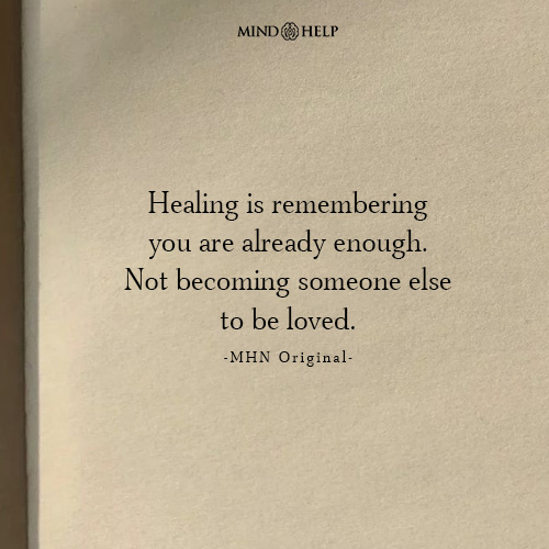 Quote about self-worth and authentic healing
