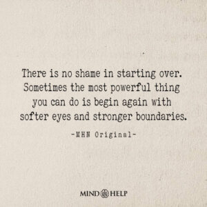 Quote about starting over in healing
