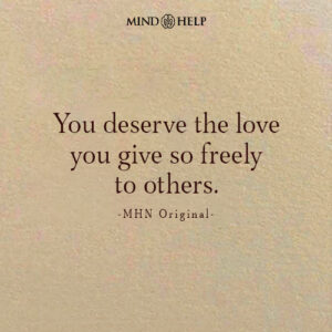 Quote about self-love and emotional reciprocity