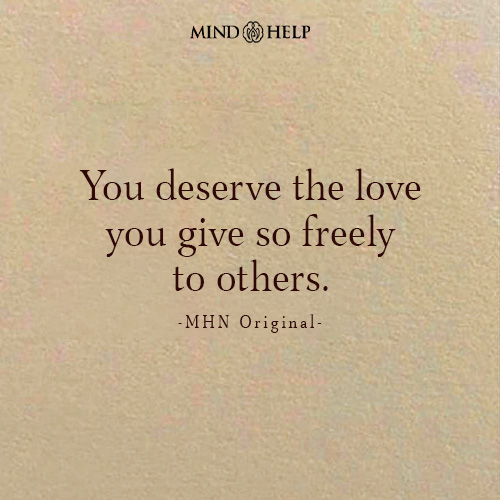 Quote about self-love and emotional reciprocity