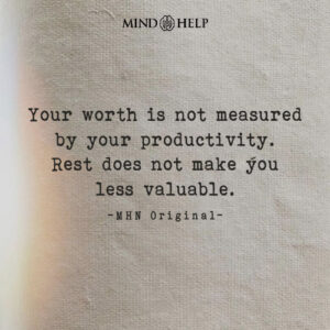 Quote about detaching worth from work
