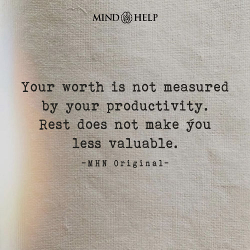 Quote about detaching worth from work