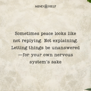 Quote about emotional peace through silence