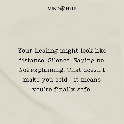 Quote about distance as part of healing