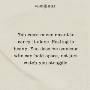 Quote about not healing alone