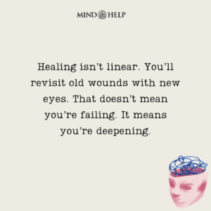 Quote about nonlinear healing paths