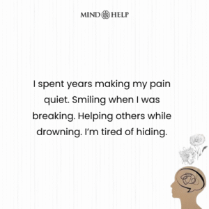 Quote about masking pain and trauma