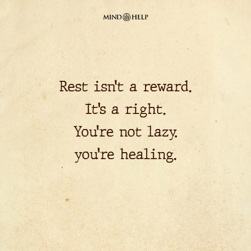 Quote about healing through rest