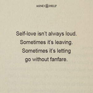 Quote about self-love and walking away