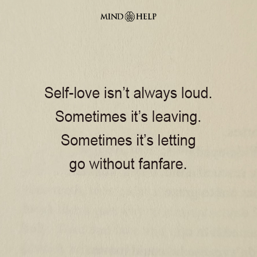 Quote about self-love and walking away