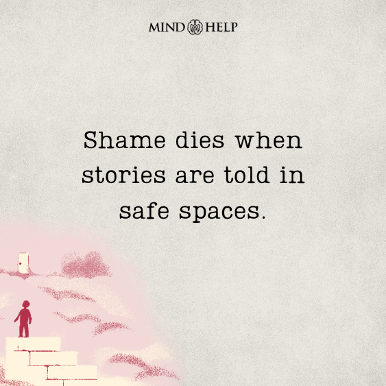 Quote about healing trauma through storytelling