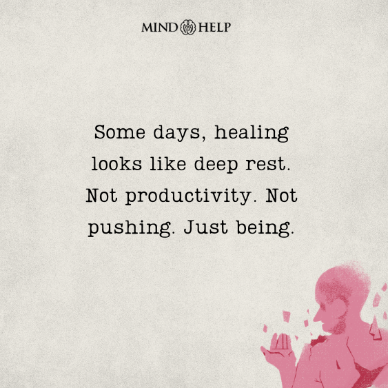 Quote about resting as part of healing