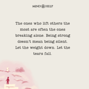 Quote about silent strength and emotional support