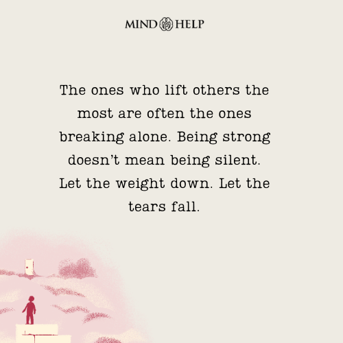 Quote about silent strength and emotional support