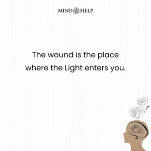 Rumi quote about wounds and light
