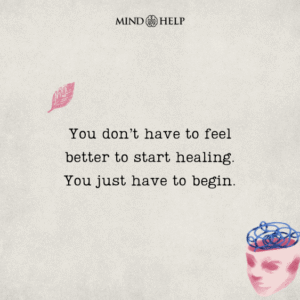 Quote about beginning healing from depression