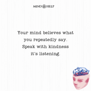 Quote about reprogramming your thoughts with kindness