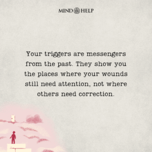 Quote about emotional triggers and inner healing