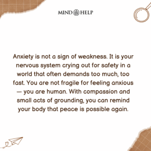 anxiety mental health quote
