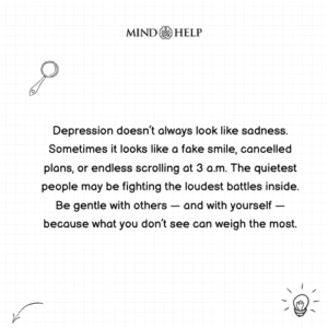 depression mental health quote