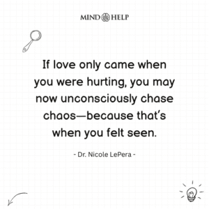 Quote about attachment trauma and chaos