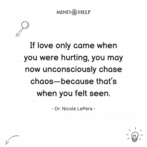 Quote about attachment trauma and chaos