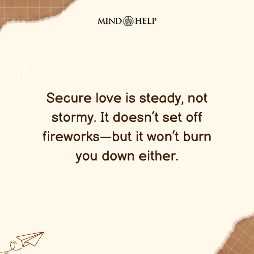 Quote about secure attachment and emotional safety