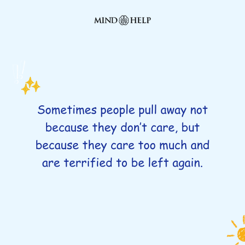 Quote about fear of rejection and detachment