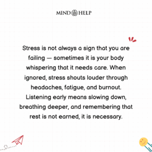 stress mental health quote