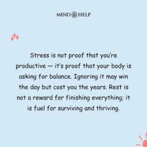 stress mental health quote