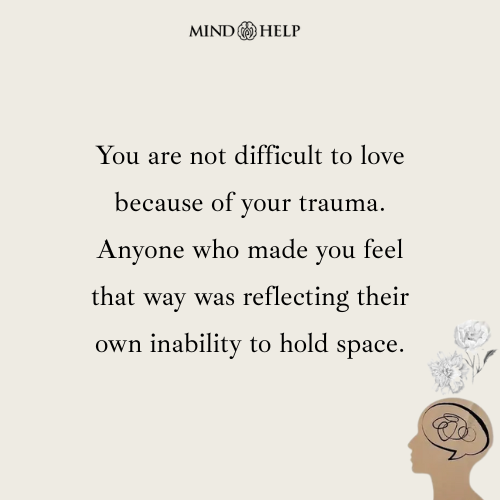 Quote about self-worth and love after trauma