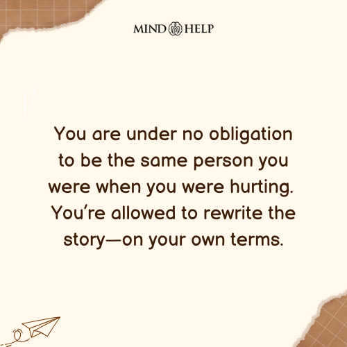 Quote about rewriting personal trauma story