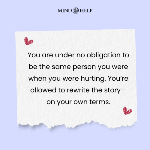 Quote about rewriting personal trauma story