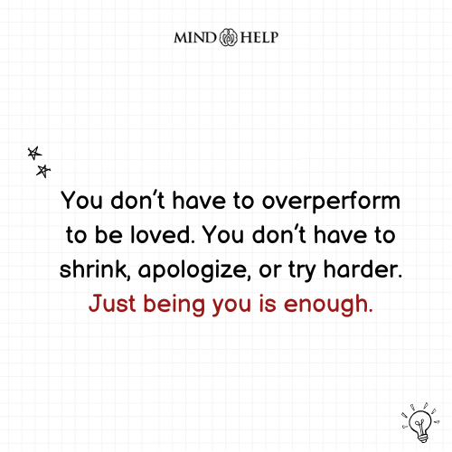 Quote about earning love vs being worthy