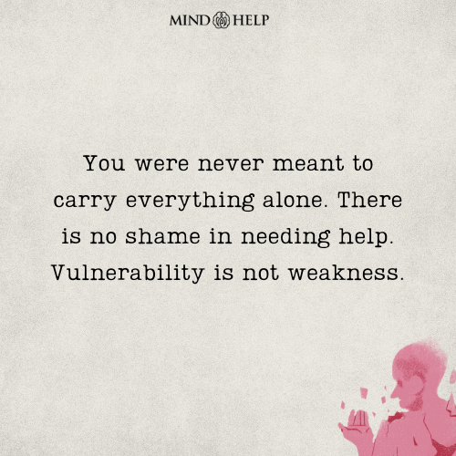 Quote about asking for help and emotional support