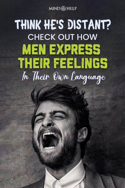 how do men express their feelings