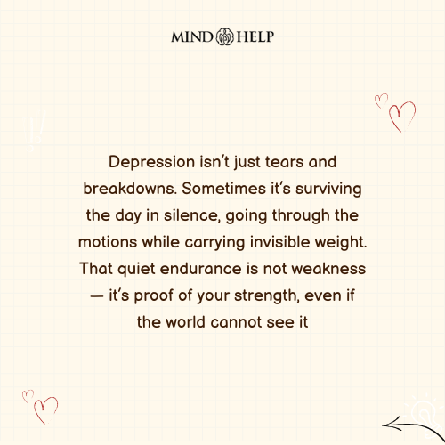 depression mental health quote