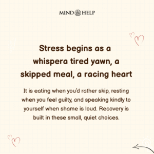 stress awareness mental health quote