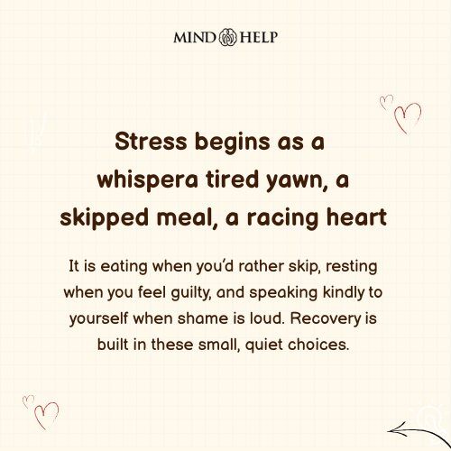 stress awareness mental health quote