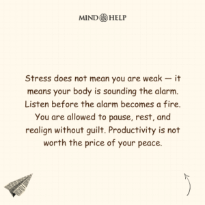 stress mental health quote