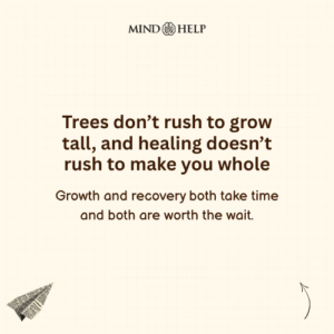 Healing Is Slow, But So Is Growth – Mental Health Quote